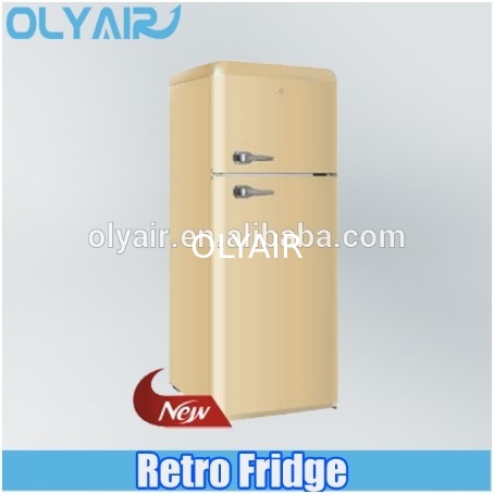 BCD-210 refrigerador retro, refrigerador de la puerta doble, refrigerador colorido proveedor