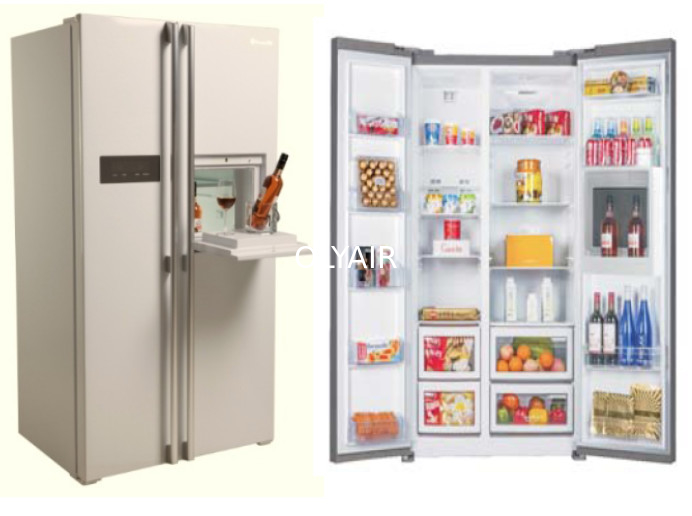 Refrigerador de BCD-580WT 580L de lado a lado con barra del dispensador del agua la mini proveedor